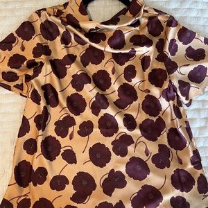 Ann Taylor purple floral blouse